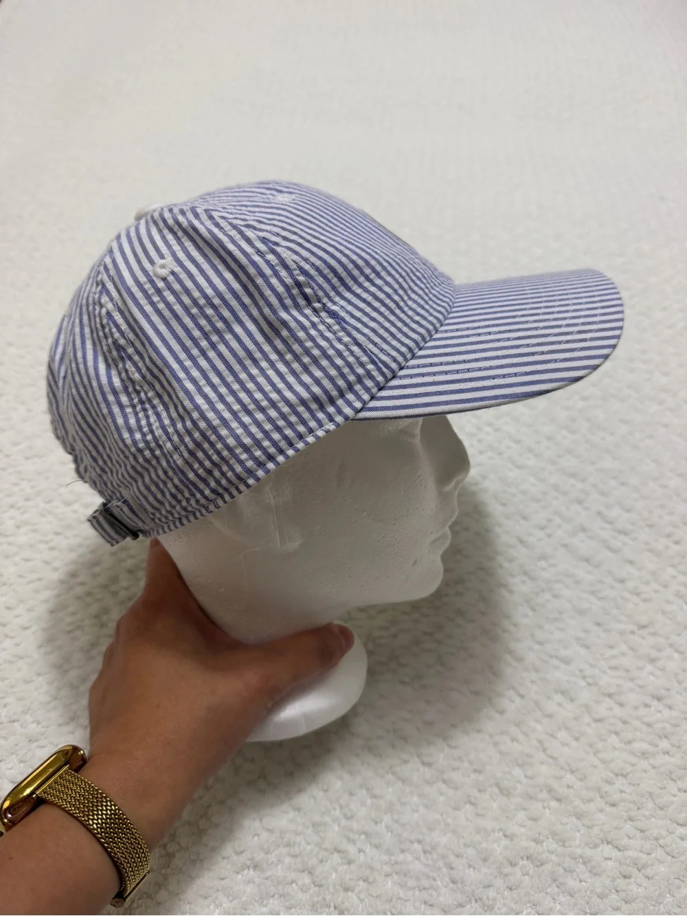 Old Head Golf Links American Needle Stripped Blue White Hat Cap Adjustable